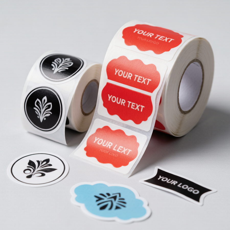 Custom Waterproof Die-Cut Label Roll