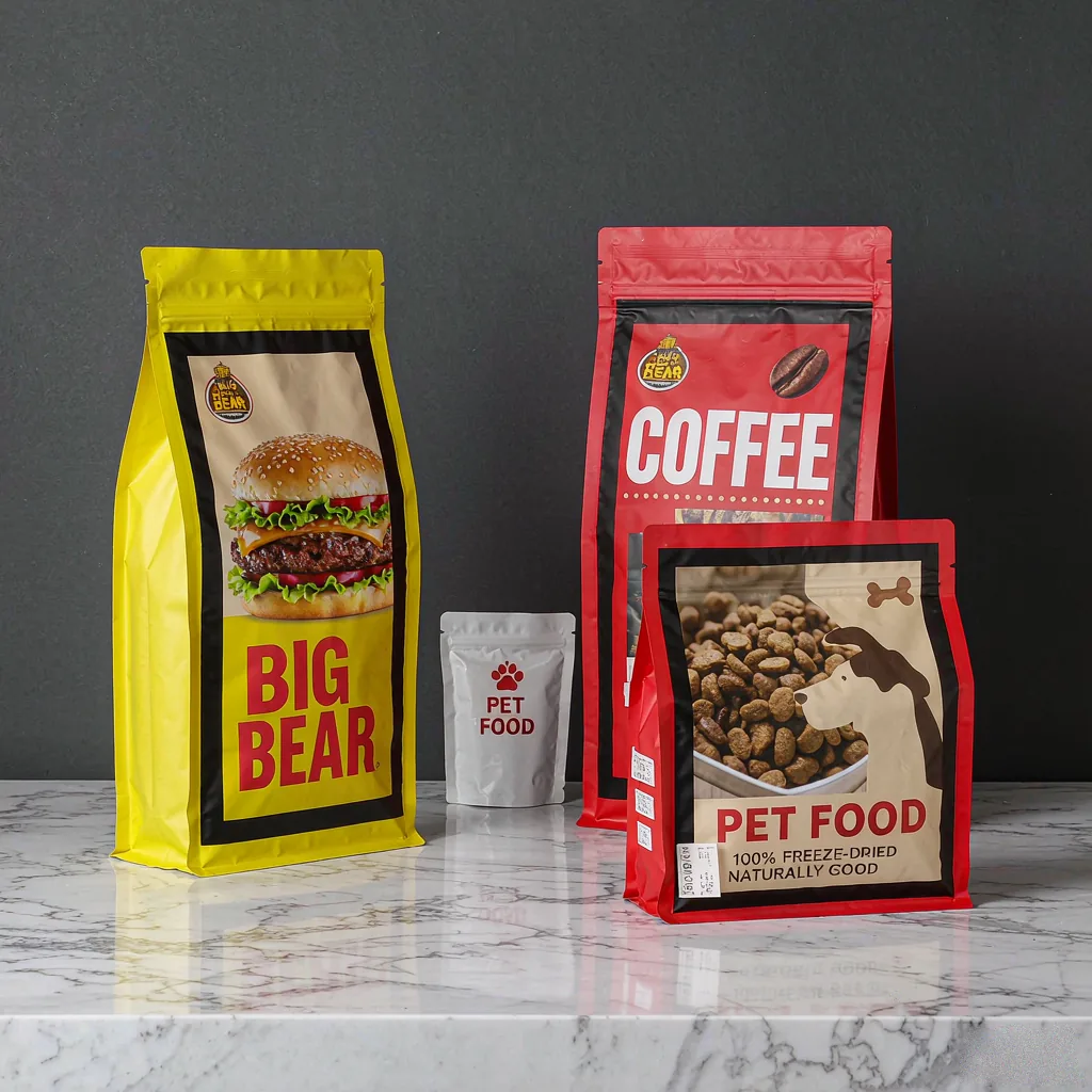 Range of custom stand-up pouches
