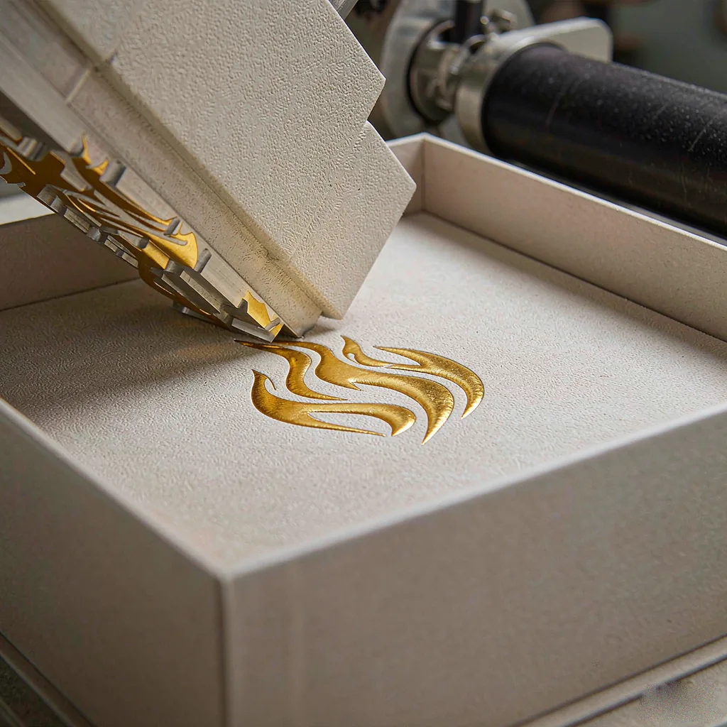 Luxury rigid box hot-foil and emboss finishing